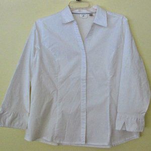 Rider's by LEE Easy Care Women's White Shirt size XXL